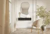 Selsey Veldio - Console suspendue avec tiroir, noir, 90 cm Voir les images du produit 3
