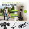 JUSKYS® Kinderroller Lumox - Schwarz, LED-Räder, Produktbild-Vorschau 5