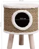 vidaXL Arbre à chat avec pieds en bois 41 cm algues marines Voir les images du produit 8