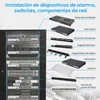 Extralink 22U 600 × 600 mm Armario Rack de Pie Negro para Vista previa de la imagen del producto 2