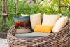 MuchoWow® Outdoor Kissen - Traktor - Rot - Sonnenblume - Produktbild-Vorschau 3