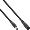 A black DC extension cable with a male and female connector. Náhľad obrázku produktu