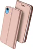 A rose gold flip case for an iPhone is shown against a white background. Produktbild-Vorschau