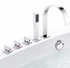 Mucola Wasserhahn Badewannenarmatur HandBraunse Silber5 Produktbild-Vorschau 1