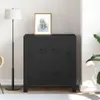 vidaXL Lagerschrank Industrial Schwarz 75x40x80 cm Stahl Produktbild-Vorschau 2