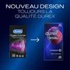 A comparison of two Durex Orgasm Intense condom packages, showing a "new design" update. Náhľad obrázku produktu