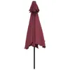 vidaXL Slunečník s kovovou tyčí Bordeaux red 300 cm - Náhled obrázku produktu 12