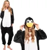 Nikcorp Oblek Pyžamo Dámské Dětské Onesie Tučňák Černá L Náhled obrázku produktu 1