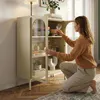 Komoda z witryną „Klippestad” z 2 drzwiami, stal, 95 x 80 x Podgląd zdjęcia produktu 3