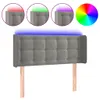 vidaXL LED Kopfteil Hellgrau 83x16x78/88 cm Samt -  Kopf- & Produktbild-Vorschau 8