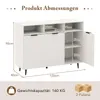 GOPLUS Sideboard Küche, Küchenschrank mit 3 Türen & 3 Produktbild-Vorschau 6