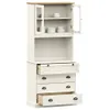 vidaXL Vysoká deska VIGO White 80x40x176 cm Borovicový Náhled obrázku produktu 3