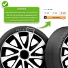 Auto Radkappen Radzierblenden 4er Set passend für alle Produktbild-Vorschau 3