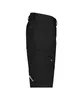 A side view of black work shorts on a white background. Produktbild-Vorschau