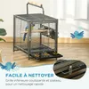 Cage de transport en acier pour perroquets, cage š€ oiseaux Voir les images du produit 6