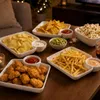 Talerze kwadratowe do przekąsek i dipów, zestaw 4 sztuk. Podgląd zdjęcia produktu 8