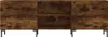 A front view of a long, low TV cabinet with a wood grain finish. Produktbild-Vorschau