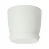 Vaso da fiori KADAX "Agen", fioriera con sottovaso, bianco, Anteprima dell’immagine prodotto 2