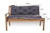 Gartenbankkissen 100×50×40 cm Dunkelblau – bequemes Sitz- Produktbild-Vorschau 2