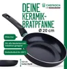 Chefkoch trifft Fackelmann: Hochwertige Keramik-Pfanne ø 20 Produktbild-Vorschau 1