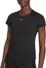 Nike W Nk One Df Ss Slim Top Black/White L Produktbild-Vorschau 11