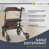 Aluminiowy chodzik z siedziskiem i torbą, składany, 130 kg Podgląd zdjęcia produktu 6
