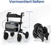 COSTWAY Rollator faltbar, 2in1 Rollstuhl & Reiserollator Produktbild-Vorschau 3