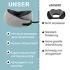 Nackenkissen Flugzeug Reisekissen 100% Memory Foam 360º Produktbild-Vorschau 4