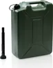A green fuel canister and a black pouring spout are displayed against a white background. Produktbild-Vorschau