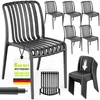 Lot de 6 chaises de jardin tillvex® empilables et Voir les images du produit 1