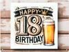 18. Geburtstag Bier Metallschild XXL in 28x38 cm mit Spruch Produktbild-Vorschau 1