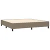 Boxspringbett mit Matratze & LED Taupe 200x200 cm Stoff Produktbild-Vorschau 5