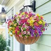 Set da 6 fiori artificiali da esterno resistenti ai raggi Anteprima dell’immagine prodotto 4