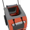 vidaXL Rimorchio per cani arancione e grigio Tessuto Oxford Anteprima dell’immagine prodotto 10