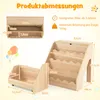 COSTWAY 4 stufiges Kinder Bücherregal, Kinderregal mit Fach Produktbild-Vorschau 3