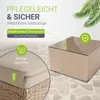 Juskys Polyrattan Lounge Punta Cana L creme – Gartenlounge Produktbild-Vorschau 3