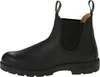 A side view of a black leather boot. Náhľad obrázku produktu