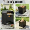 Outsunny 3-in-1 Outdoor Pizzaofen Holzbefeuerter Pizza Ofen Produktbild-Vorschau 4