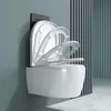doporro WC toilette suspendu abattant silencieux lunette de Voir les images du produit 3