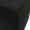 A close-up view of a black hocker's corner. Podgląd zdjęcia produktu