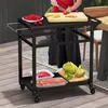 KOMFOTTEU Servírovací vozík Grilovací vozík kovový, Náhľad obrázku produktu 2