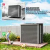 Outsunny capannone in metallo 2,3m² 142x184x181cm capanno Anteprima dell’immagine prodotto 7