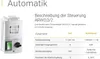 A product image featuring a control unit with a specification table next to it. Anteprima dell’immagine prodotto