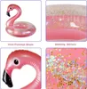 Aufblasbar Flamingo Schwimmring, Glitzer Rosa Schwimmring Produktbild-Vorschau 4