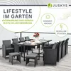 Juskys Polyrattan Sitzgruppe Baracoa XXL 13-teilig Produktbild-Vorschau 6