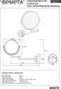 X-ROUND WHITE wiszące lusterko kosmetyczne, śr. 200 mm, Podgląd zdjęcia produktu 4