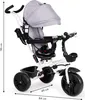 Drehbares Dreirad 360° Grau mit Verdeck Produktbild-Vorschau 10