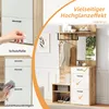 Sweiko 100x38.5x190cm Ensemble de vestiaires avec miroir, Voir les images du produit 10