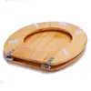 MSV WC Sitz Toilettendeckel Holz "Kiefernholz" Scharniere Produktbild-Vorschau 3