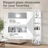 VR-Wohnideen Sklenená vitrína v bílé barve (176x37x33 cm) Náhled obrázku produktu 6